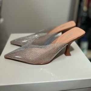 Zara Rhinestone/Clear Heels!